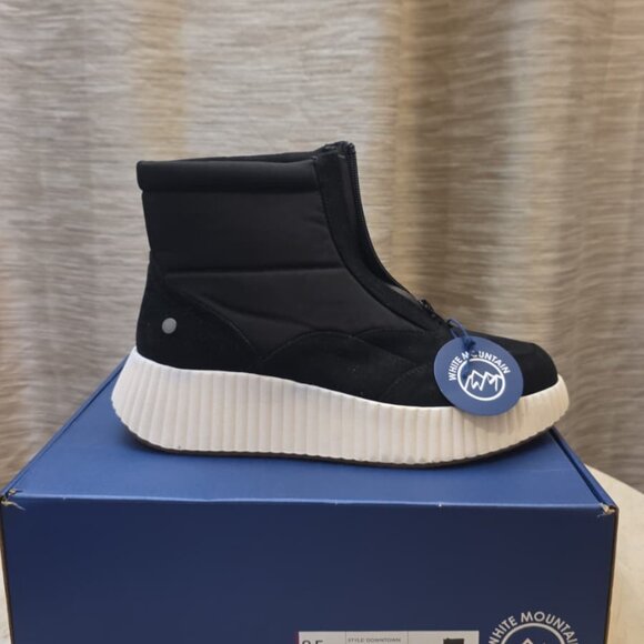 White Mountain Womens Downtow Black Multi Smooth Size 9.5M - Picture 2 of 3